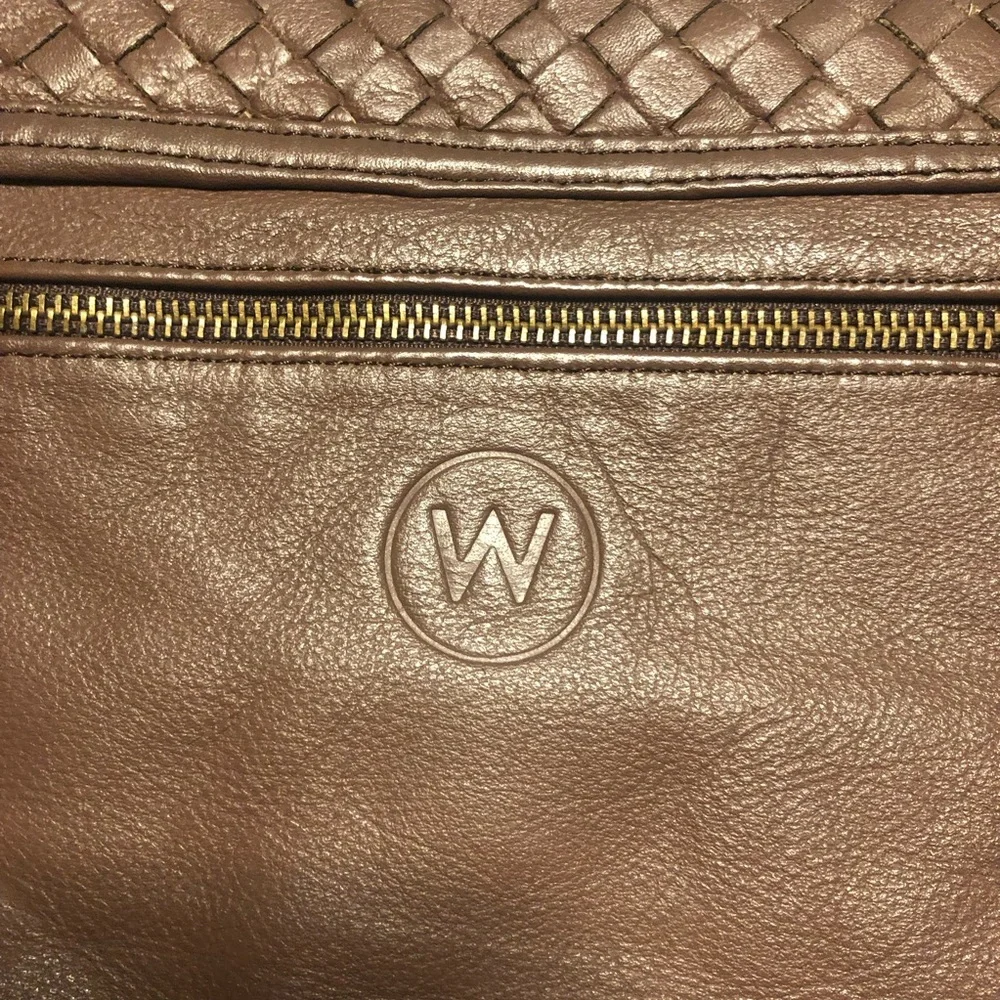 Wanderers Travel Company Matseilles Woven Crossbody Clutch - Chocolate Brown